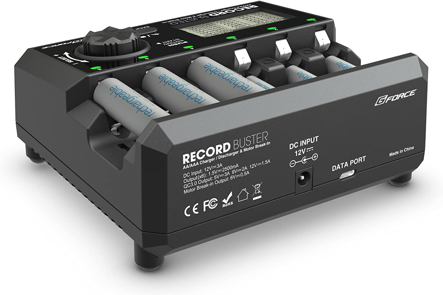 G-Force RECORD BUSTER AA/AAA充電器 P!的充電器レビュー「G FORCE RECORD BUSTER」｜P lab co.ltd