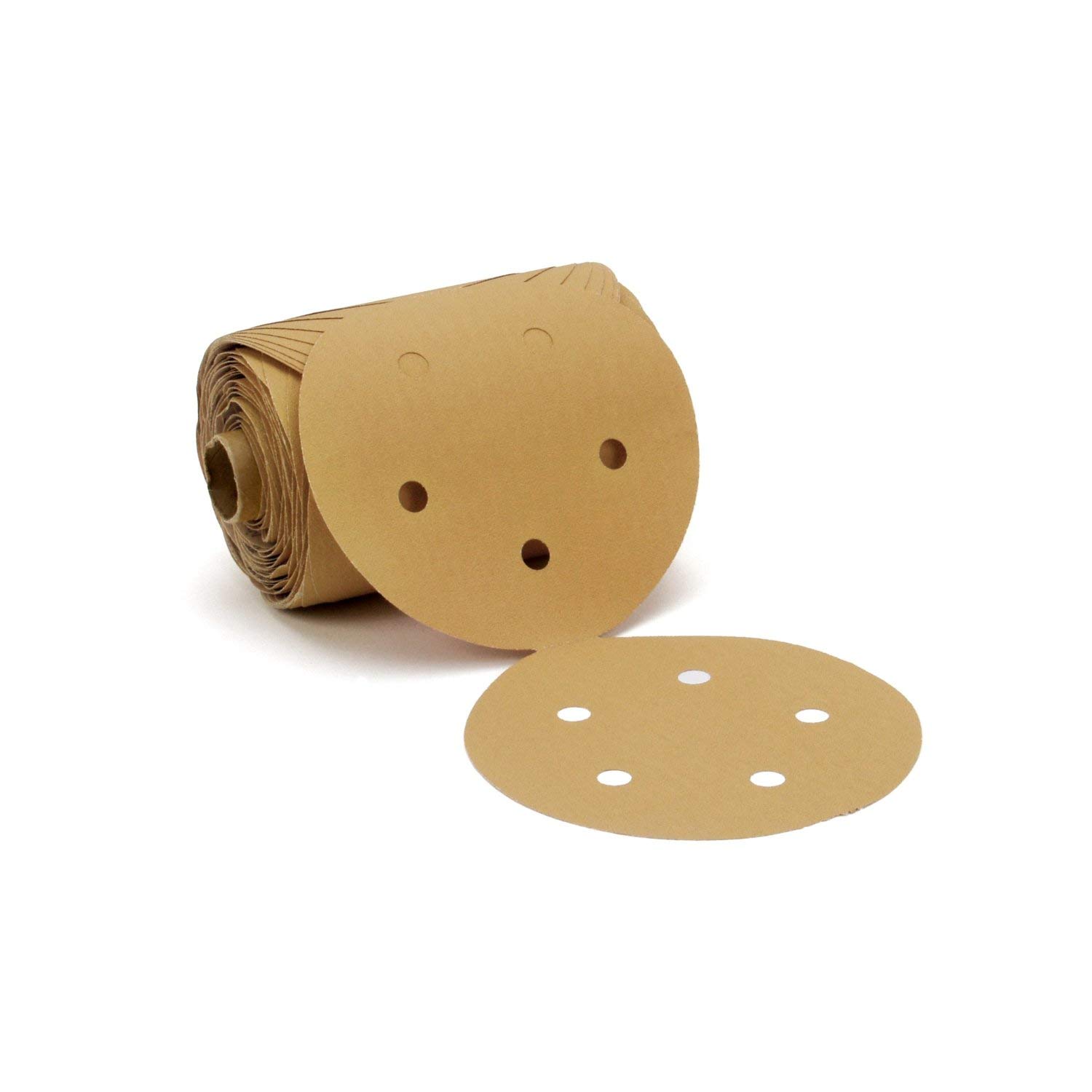 3M Stikit Paper Disc Roll 236U, 5 in x NH 5 Hole, P320 C-Weight, D/F, Die 500FH, 100 Discs per roll