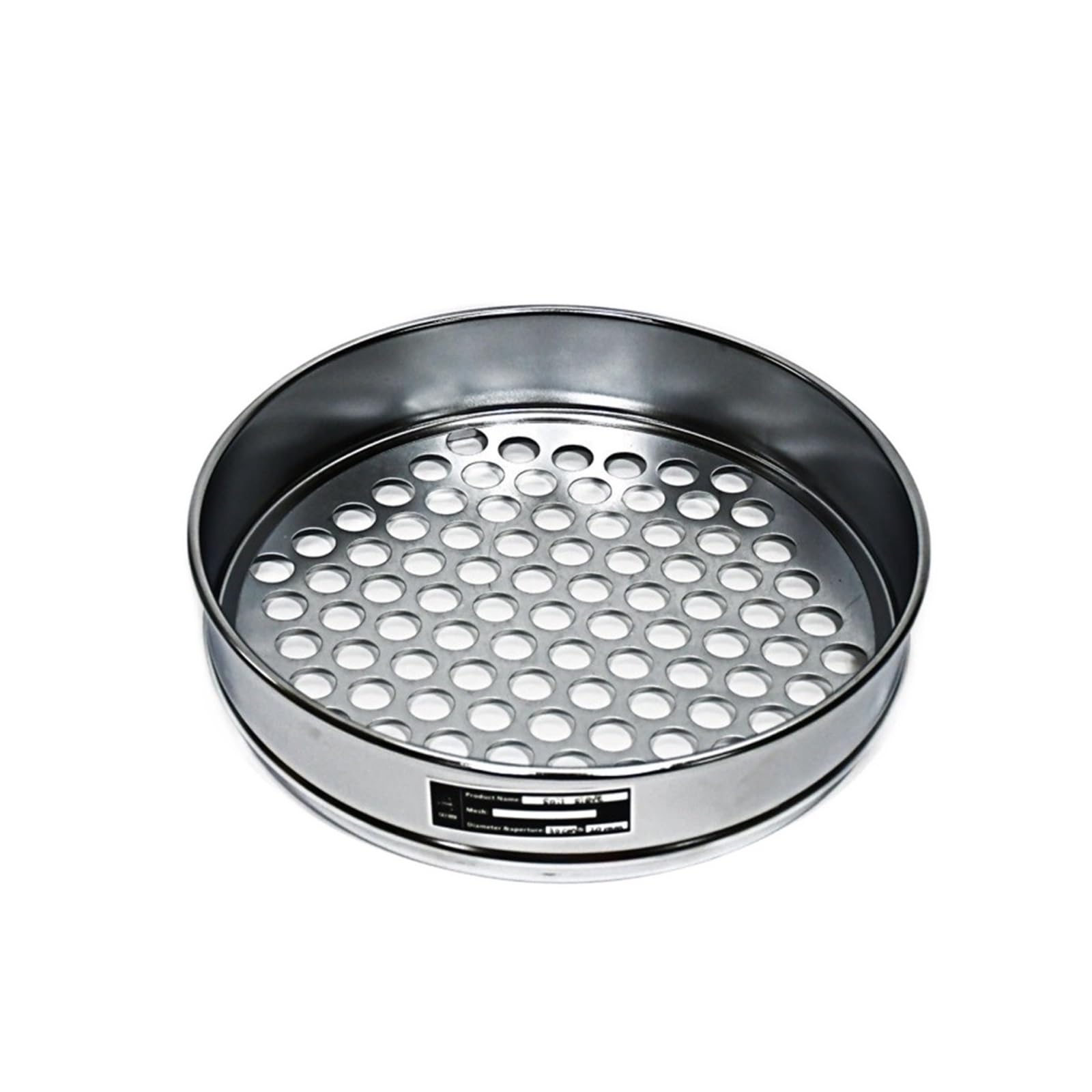 JUMELA Sieb-Set Bodensiebpaket Laborstandard-Analysensieb Gartenbau-Rundloch-Probensieb R30cm Öffnung 0,075-60mm Deckel und Tablett 11St