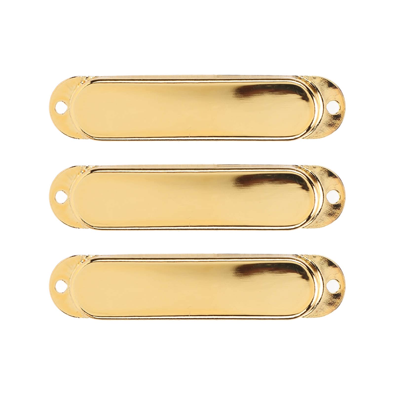 Guitar Pickup Cover, Electric Guitar Single Coil Pickup Cover Noise Reduction 3 Pieces Standard Design for DIY (Gold)