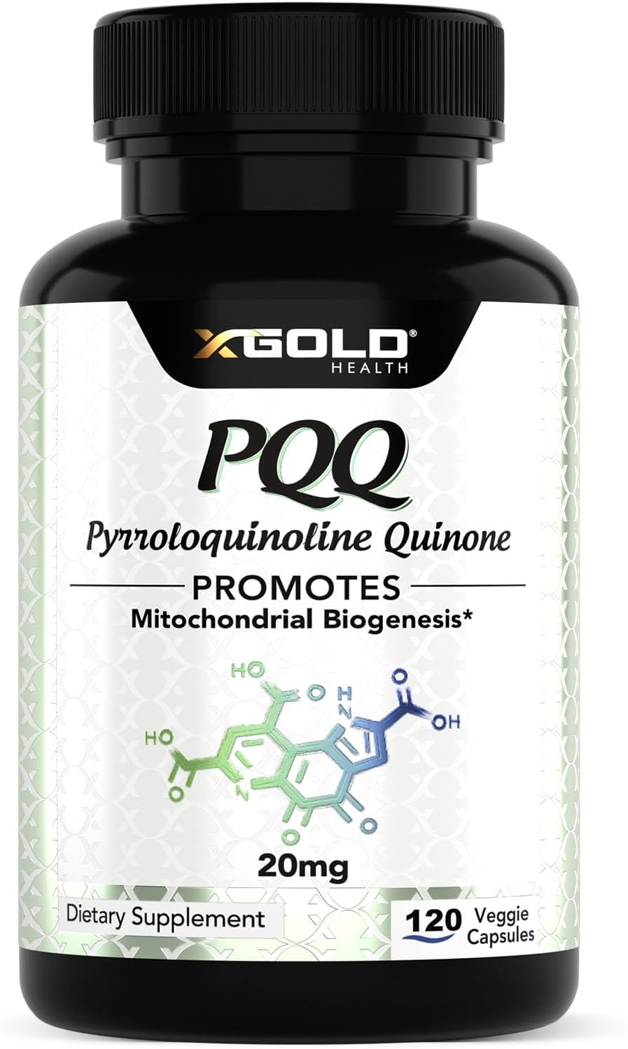 PQQ Supplement Veggie Capsules (Pyrroloquinoline Quinone), 99,7%+ Highly Purified – Promotes Mitochondrial Biogenesis, Energy Optimizer, Heart Health, Cognitive Function & Sleep Support (120 CT)