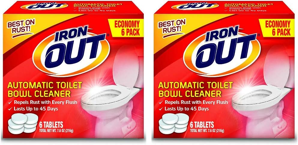 IRON OUT Automatic Toilet Bowl Cleaner Tablets, 12 Tablets