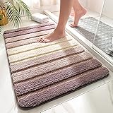 Piano Keys Bath Mat, Akegna Bathroom Rug Water Absorbent Non-Slip Washable Shower Soft Floor Mats Carpet Dry Fast Bedroom Area Rugs 24'x16', Coffee