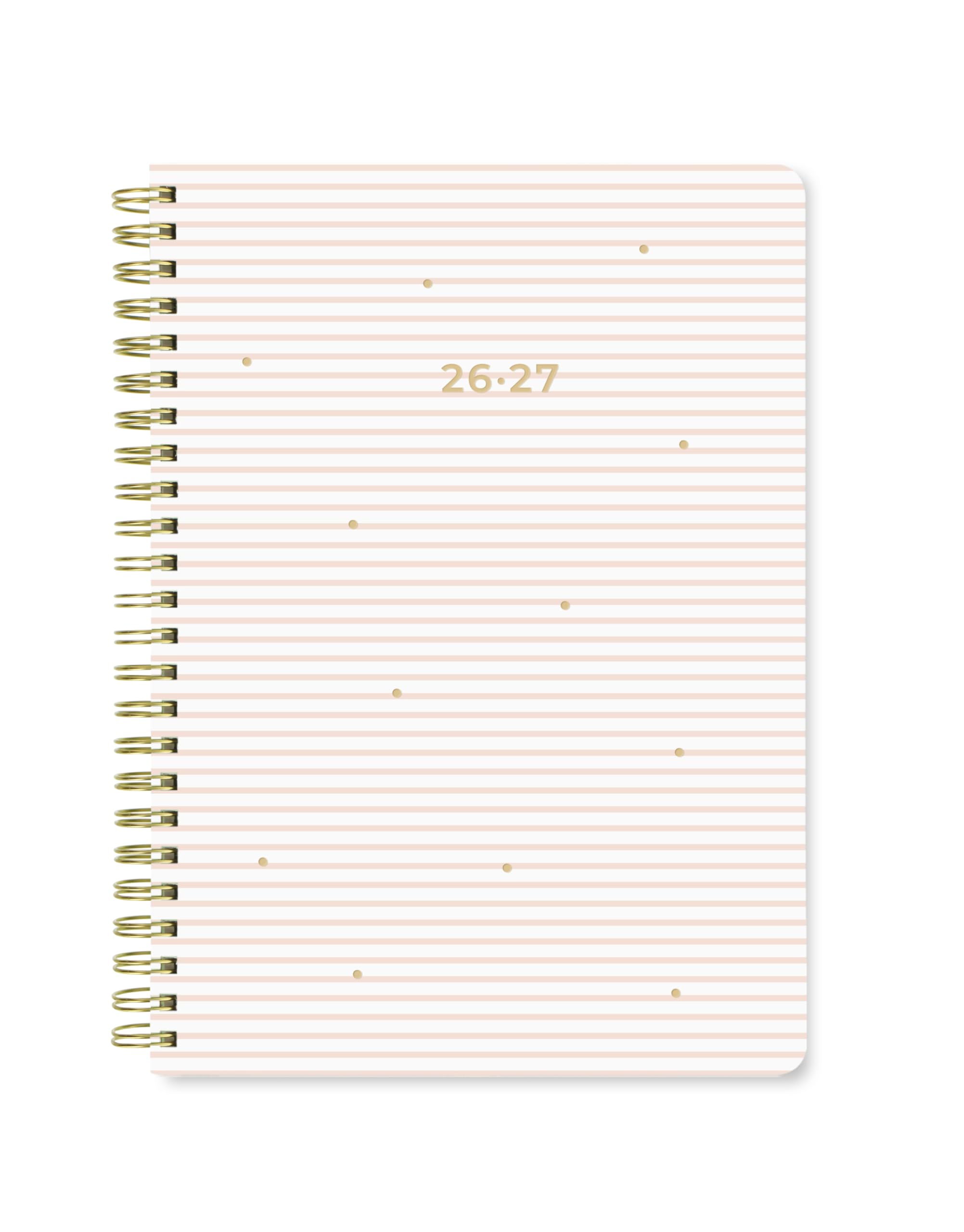 Letts of London Stripes A5 Academic 2026/2027 week to view diary - Pink 27-031875