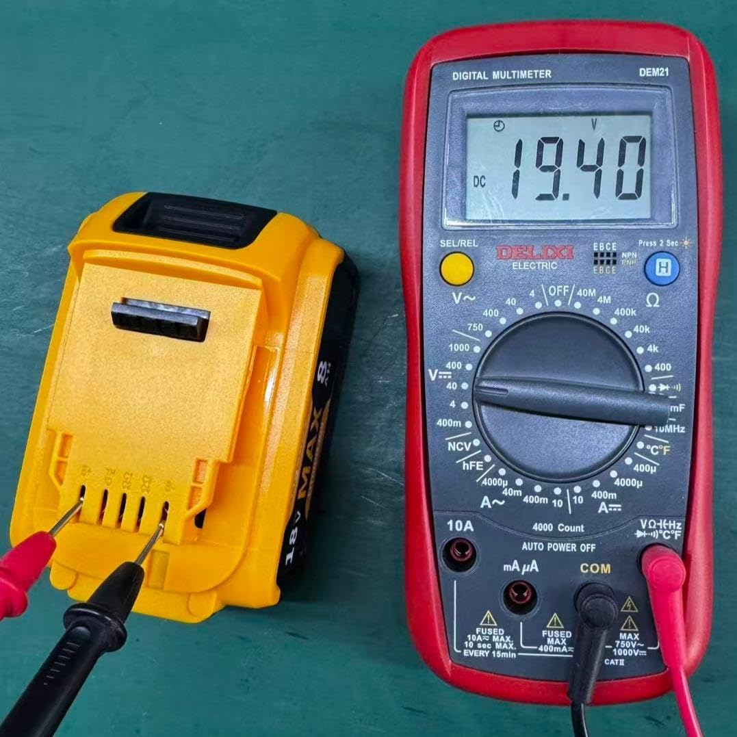 18V Min(20V Max) 8000mAh Battery Compatible with Dewalt DCB208 DCB207 DCB204 DCB203 DCB201 DCB200 Cordless Tools and Chargers 2 Packs(Non Original Battery) - Image 7