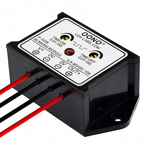 Miniatura 4 de DC 4.5-30V 10Amp Módulo intermitente parpadeante, normalmente abierto