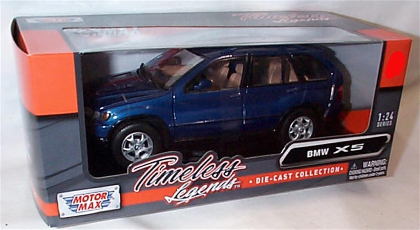 CorgiMotormax timeless legends B.M.W X5 2001 Dark Blue car 1:24 scale diecast model