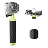 WOLFANG Action Camera Floating Hand Grip Camera Handle Waterproof Monopod Hand Grip Float Stick Selfie Floating for Action Camera Sports Camera