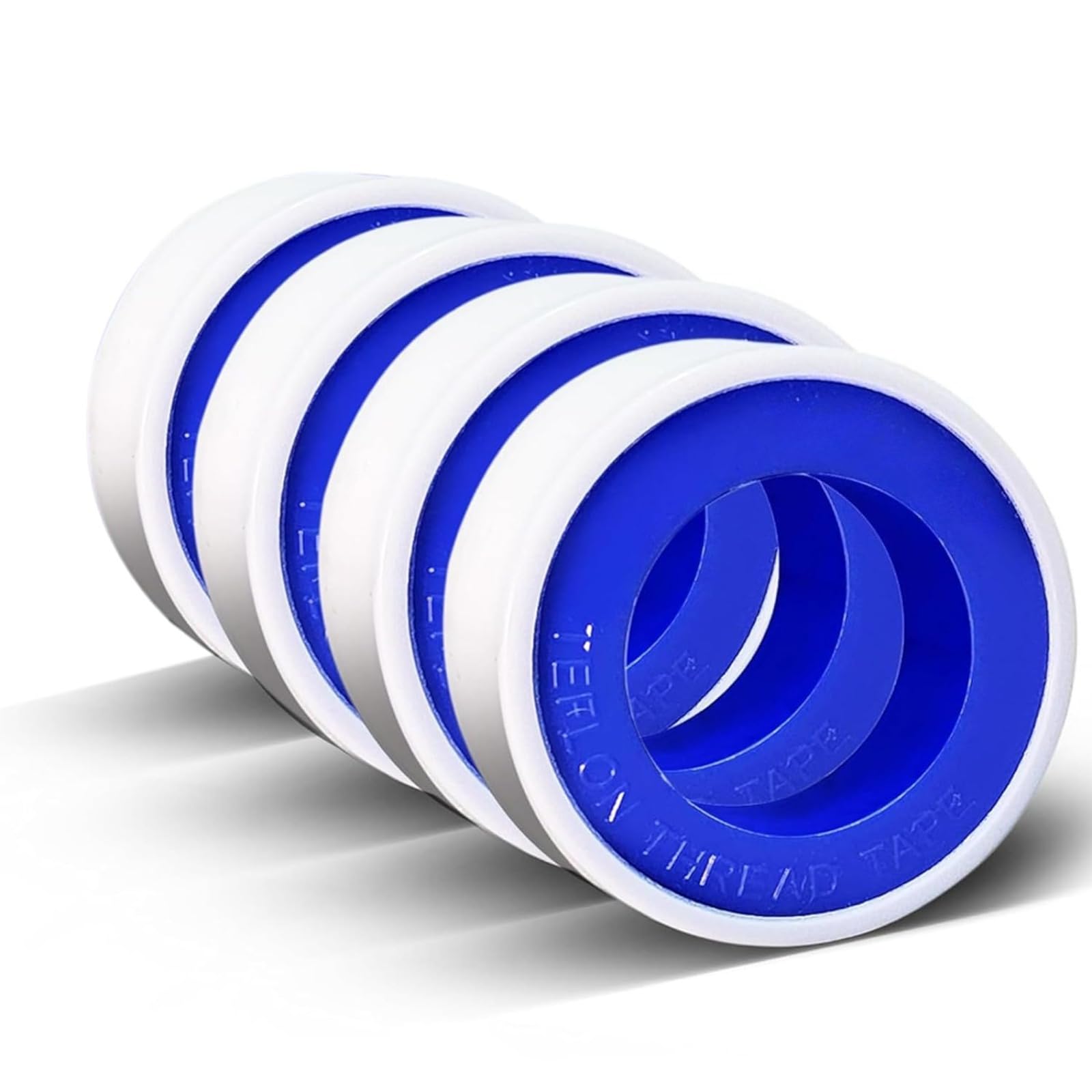TUOTDE PTFE Tape, PTFE Pipe Slealant Teflon Seal Tape Plumbers Tape, Thread Flex Seal Waterproof Sealing Plumbers Tape Plumbing White Sealant for Shower, Pipes, Tap (12mm x 10m, 4 Pack)