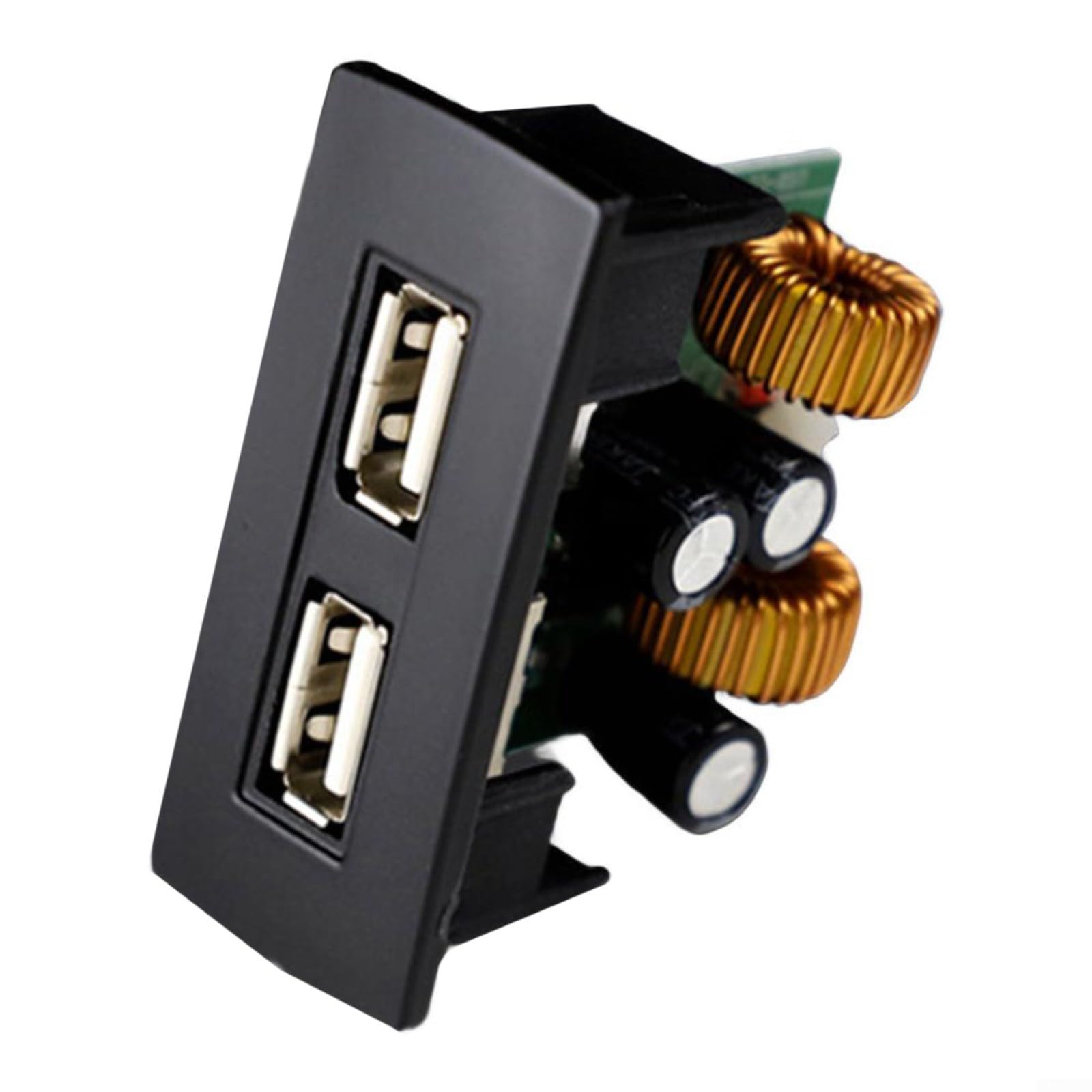 Puerto de carga USB interfaz de cargador de coche compatible con Mercedes Benz Vito 2016-2020, adaptador de carga rápida de 2.4 A para reemplazo de consola central, negro