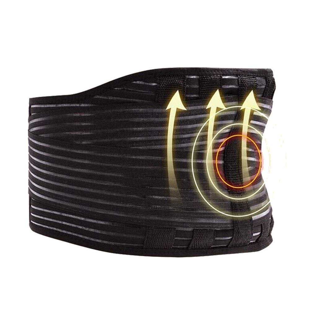 Cintura di sostegno lombare, Tutore lombare Vita regolabile Tormalina Autoriscaldante Terapia magnetica Cintura di supporto for la schiena Fascia for massaggio Assistenza sanitaria uomo donna(M)