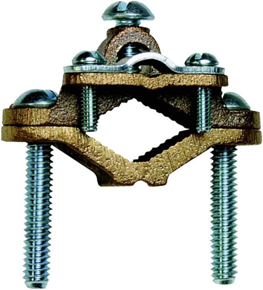 Sigma Engineered Solutions Proconnex 41409 Ground Clamp Conduit Fitting For Armored Wire 1/2 To 1-Inch, 1-Pack