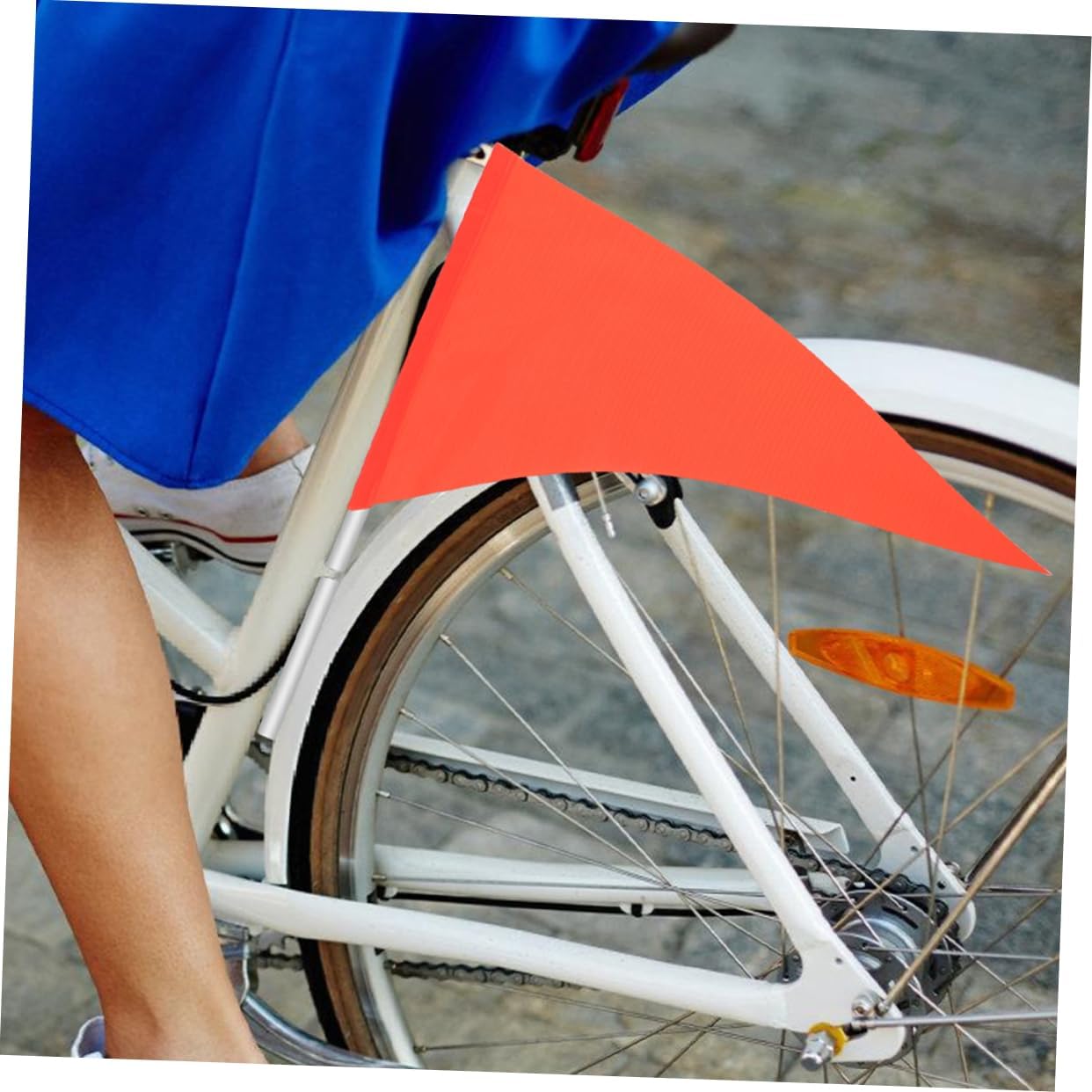 Totority 25pcs High Visibility Bike Safety Flag Reflective Warning Flags for Easy Installation Tear-resistant Compact Design for Enhanced Safety