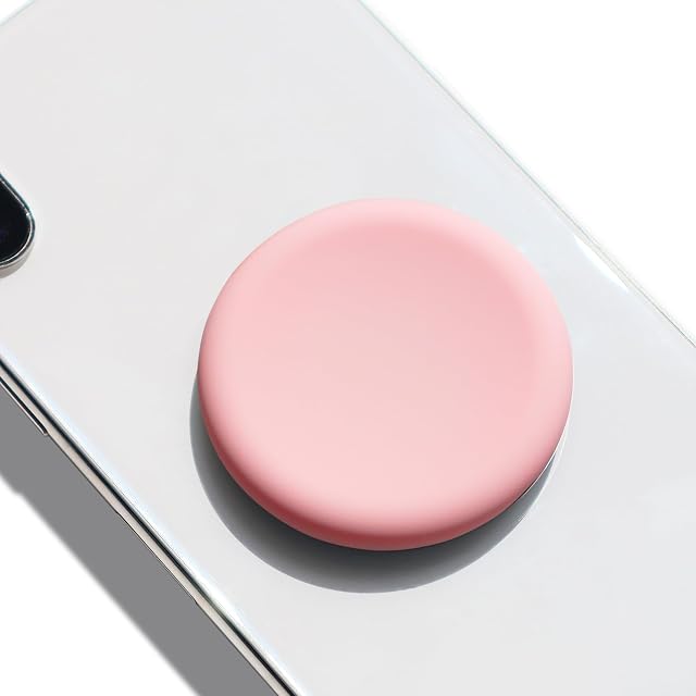 Phone Grip with Expanding Kickstand, Adhesive Grip - Macaroncolors (Pink)