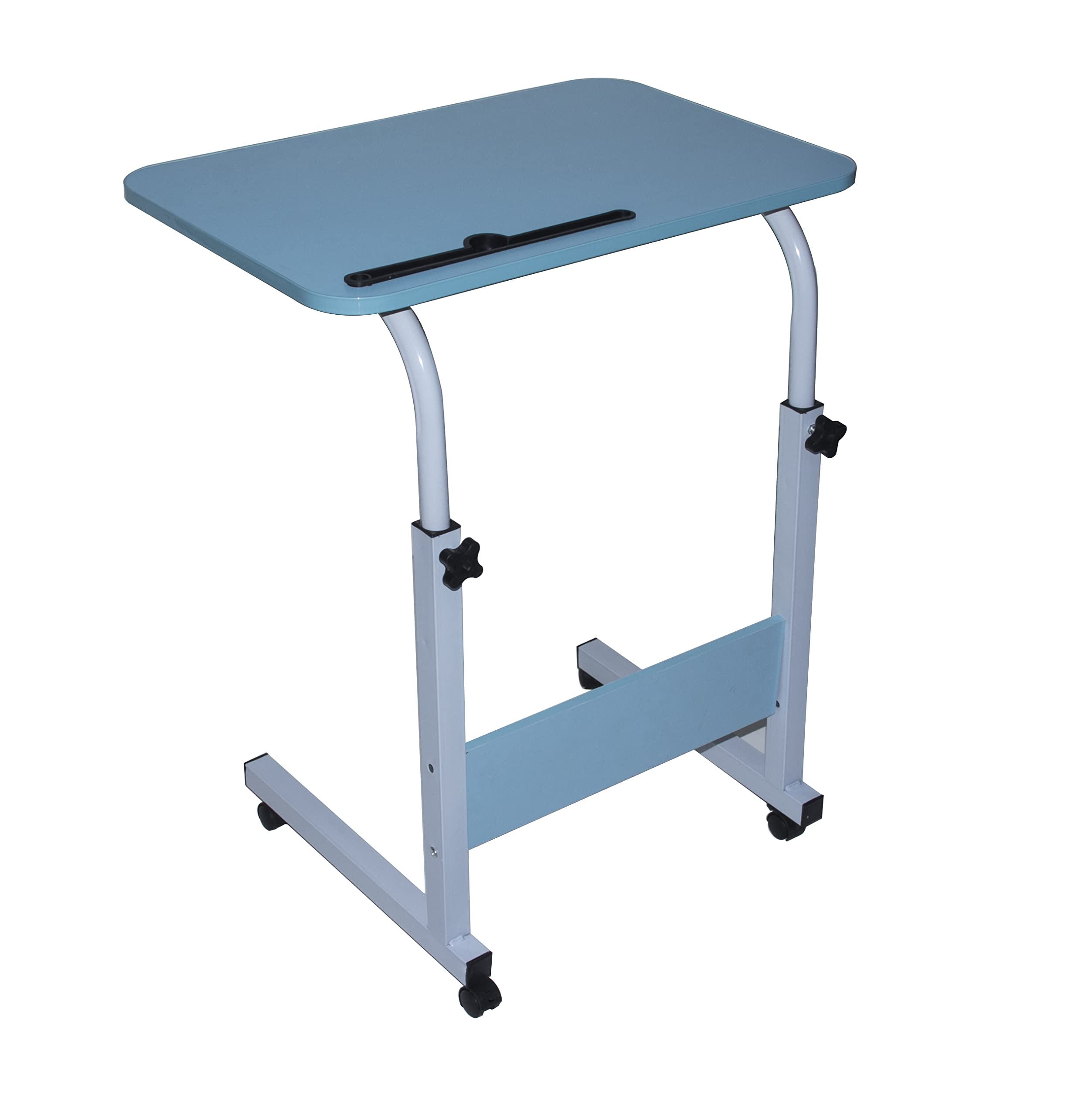 SHOWAY Multipurpose Adjustable Height Laptop Desk, Mobile & Tablet Holder; Size 60x40cm, Adjus 70-90cm-Blue