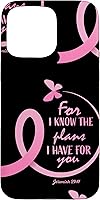 Vista 31 de Breast Cancer Gifts Women Mom Jeremiah 29 11 Butterfly Phone Case for iPhone 17