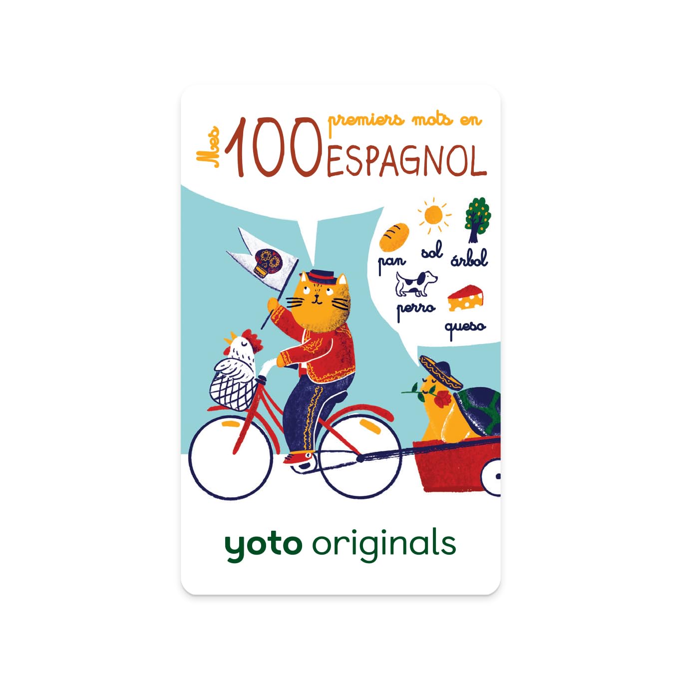 Yoto Mes 100 Premiers Mots en Espagnol Livre Audio Enfants 3-14 Ans