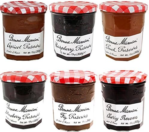 Bonne Maman 6 Flavors 13 oz Jars Preserves Jam Variety Pack