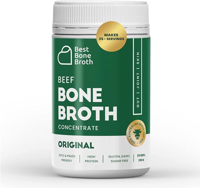 Beef Bone Broth Concentrate | Help Improve Joints, Skin, & Gut | Liquid Collagen Amino Acids | Keto, High Protein, Gluten Free | Made from Grass-Fed Beef - 35 Servings / 8.7 litres