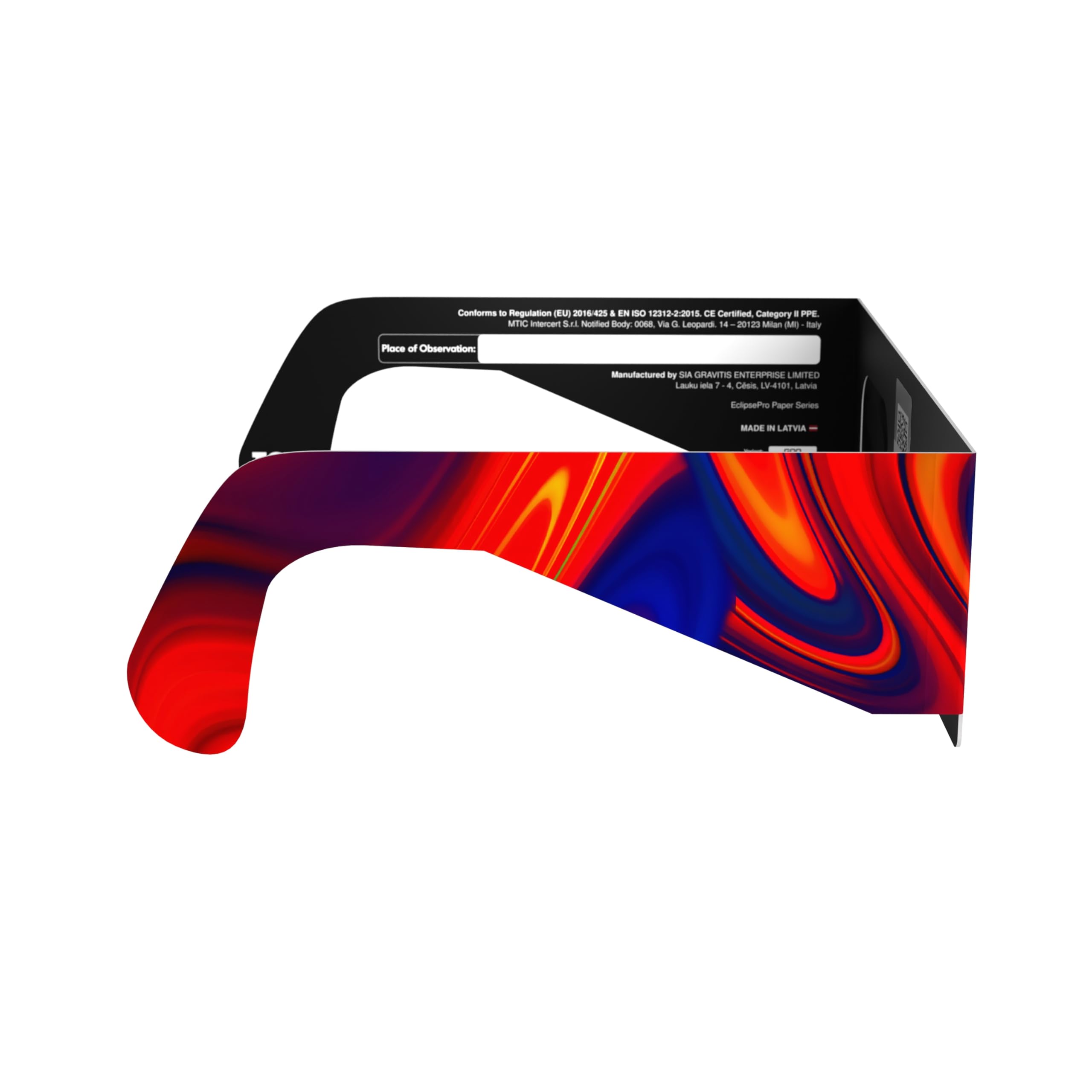 Absolute Eclipse Goo - Gafas solares para eclipse al por mayor – Probado ISO 12312-2 y certificado CE – Fabricante de la UE – Paquete de 50 unidades – Eclipse Europe 2026