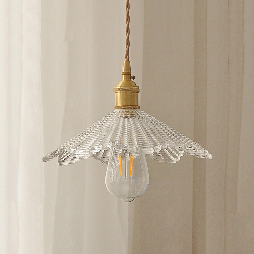 Szklana lampa wisząca w stylu nordyckim minimalistycznym, lampa wisząca do montażu podtynkowego na śrubę, żyrandol sufitowy z pojedynczą głowicą, balkon w sypialni, salon Decorat oprawy oświetleniowe