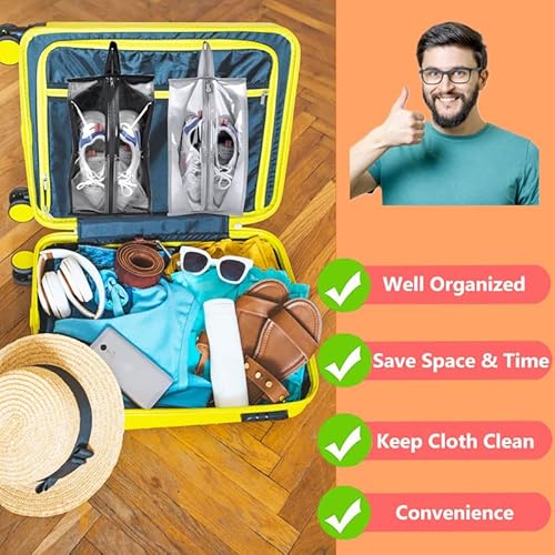 Li‘segarote Shoe Bags For Travel, 3 Pack Large Multi-Color Shoe Bags For Men Women, Waterproof Portable Shoe Organizer Bag With Sturdy Zipper #TOP3
