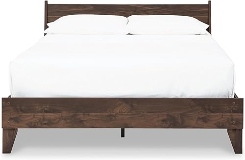Miniatura 34 de Signature Design by Ashley - Base de cama con plataforma de granja casual Shawburn, tamaño matrimonial, cal desgastada Encalar,Gris (rustic
