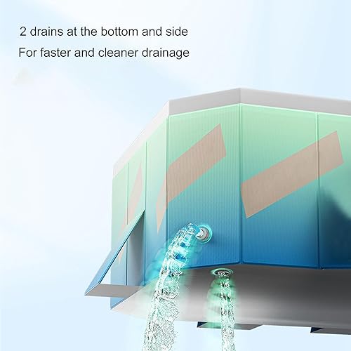 Miniatura 5 de Piscina plegable, piscina al aire libre no inflable para niños y adultos, 4 capas de plástico duro, piscina portátil plegable para niños, para