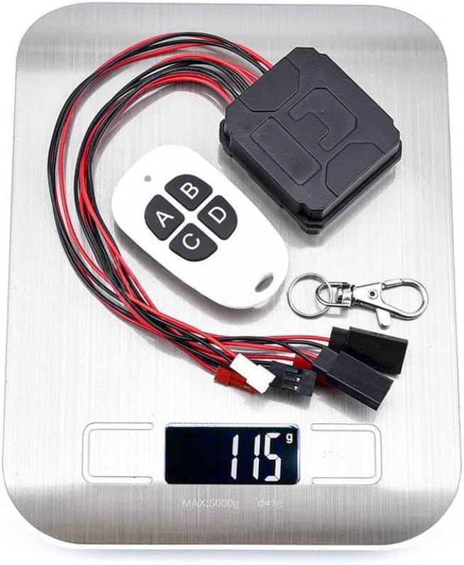 Winch Controller Wireless Remote Control Receiver LED Switch Compatible with RC Accessories