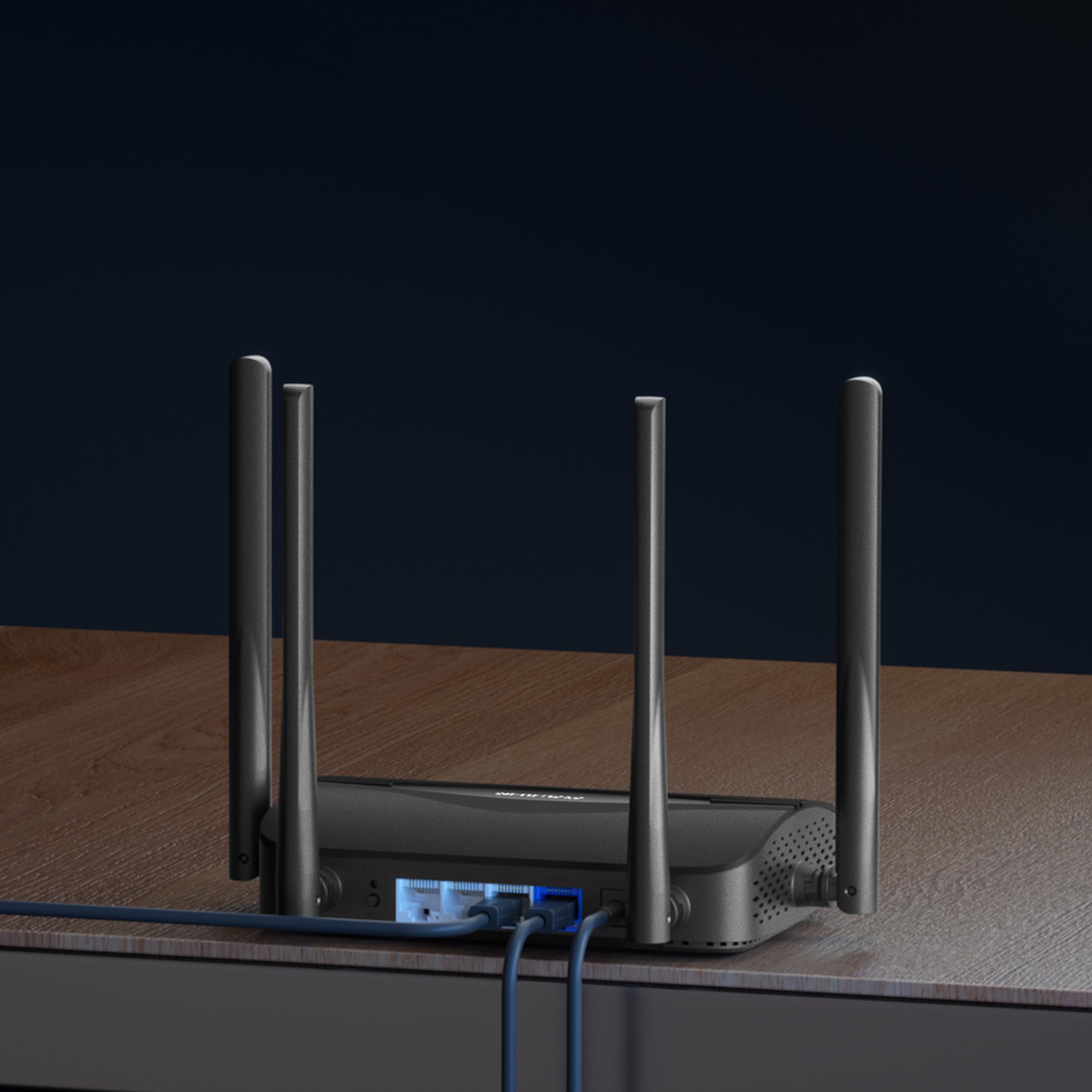 Mercusys Router WiFi TP-Link MR25BE 7 BE3600Mbps Dual-Band, 4 porty Gigabit, 4 anteny o wysokim wzmocnieniu, kanały 160 MHz, 4K QAM, MLO, bezpieczeństwo WPA3, sterowanie przez aplikację, nie obsługuje
