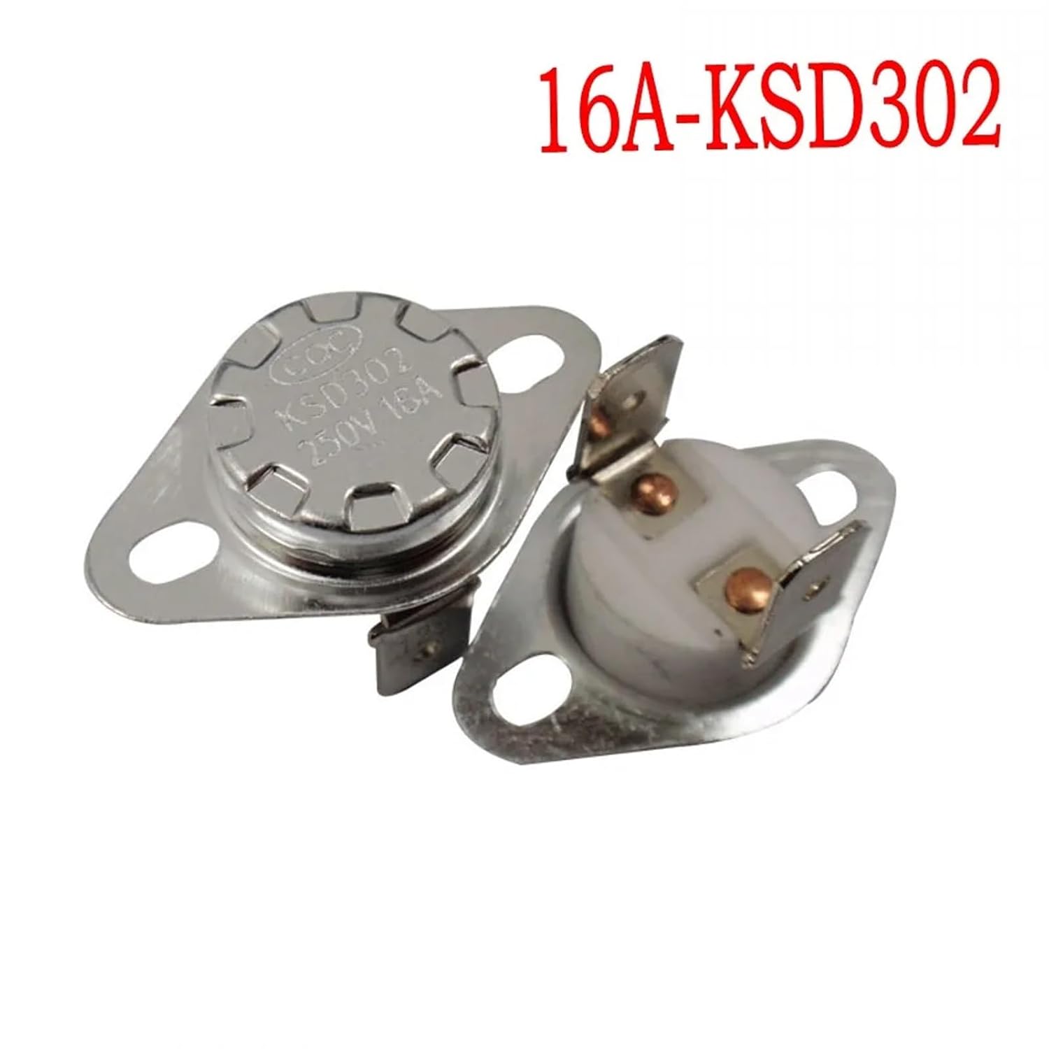 50PCS Thermostat KSD301/KSD302 40~300C Ceramics 16A250V 45C 50C 55C 60C 75C 80C 85C 90C 95C Degrees Normally Closed Open(16A-KSD302,Normal Closed-NC,135℃)