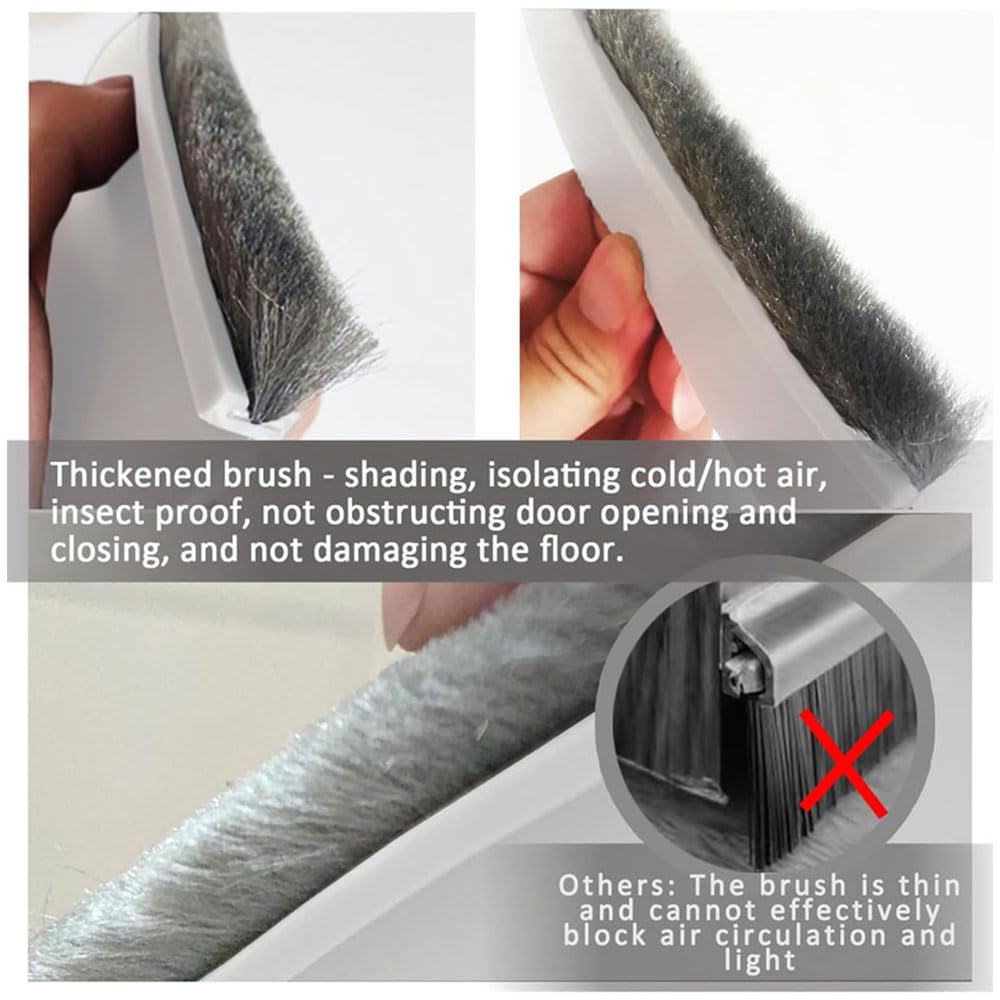 Furforstk Draft excluder for Doors 2 Pcs Door Draft excluder - Image 4