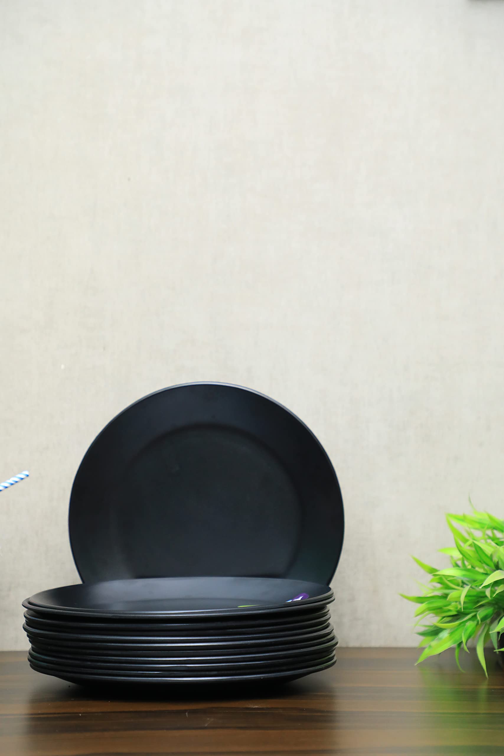 Greenland Black Melamine Dinner Set - 12 Piece -2 Greenland Black Melamine Dinner Set - 12 Piece -2
