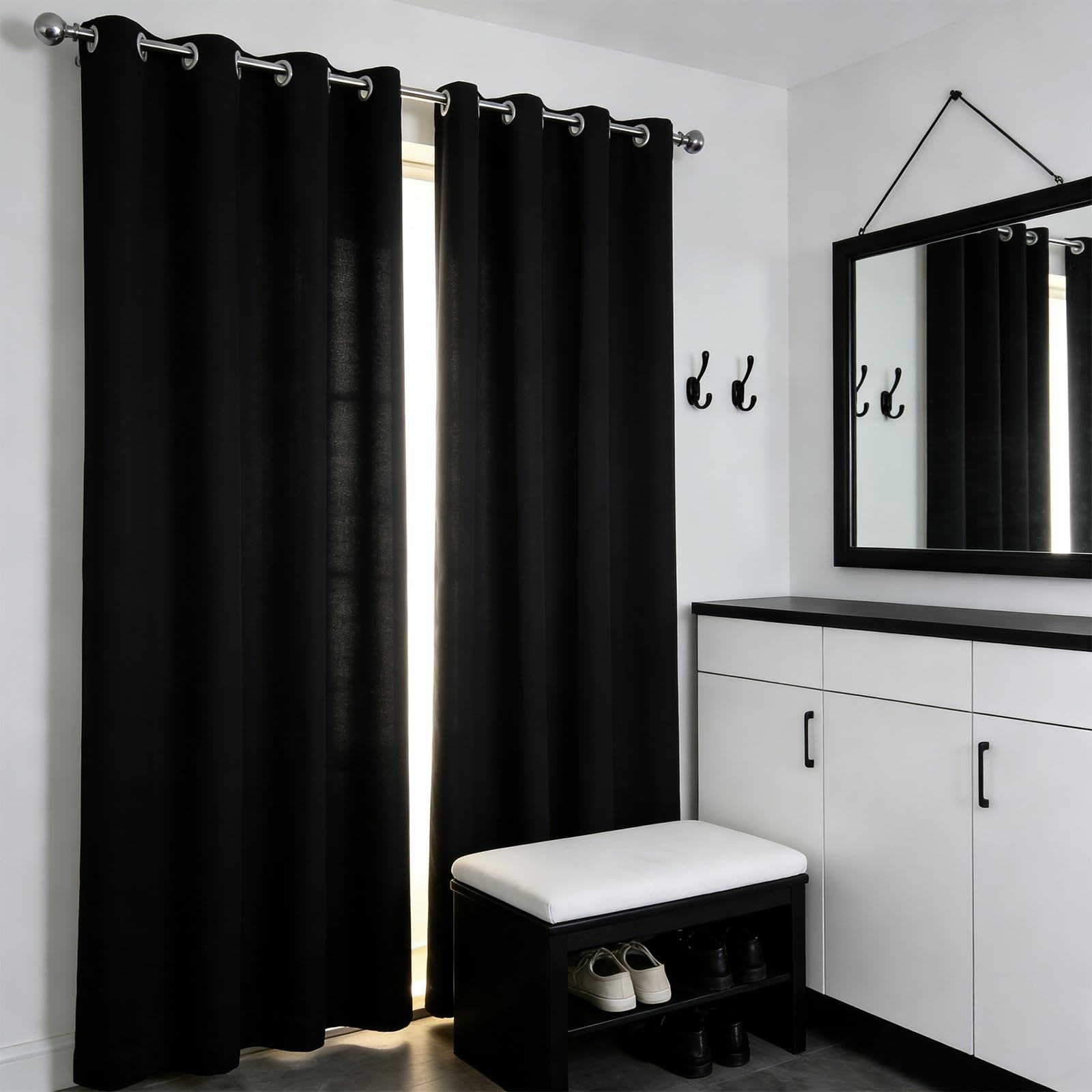 Rideau opaque pour vitrage de balcon idéal pour protéger votre salon de la chaleur