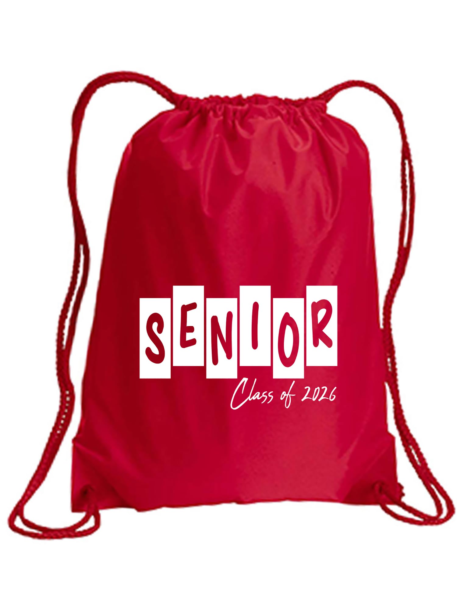 zerogravitee Boxed Senior Class of 2026 Cinch Pack in Red - Large 17x20