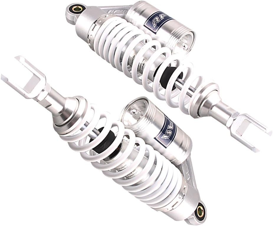 Mallofusa 320mm Pair Rear Motorcycle Shock Absorbers Suspension Eye to Clevis Universal for Kawasaki Honda Yamaha Suzuki