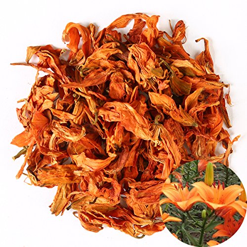 TooGet Fragrant Natural Lily Flowers Organic Dried Lilium Flowers Wholesale, Top Grade - 4 OZ