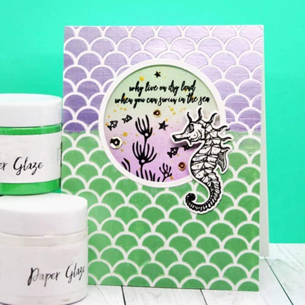 Seaweed Dies and Stamp Sets for Card Making DIY Scrapbooking Paper Crafting Embossing Stencil Metal Cutting Dies Punch Template Seal Clear Rubber Stamp Handmade Crafts Scrapbooking Paper Crafts - Image 5