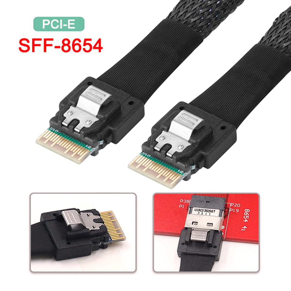 Amazon.com: NFHK PCI-E Slimline SAS 4.0 SFF-8654 4i 38pin Host to