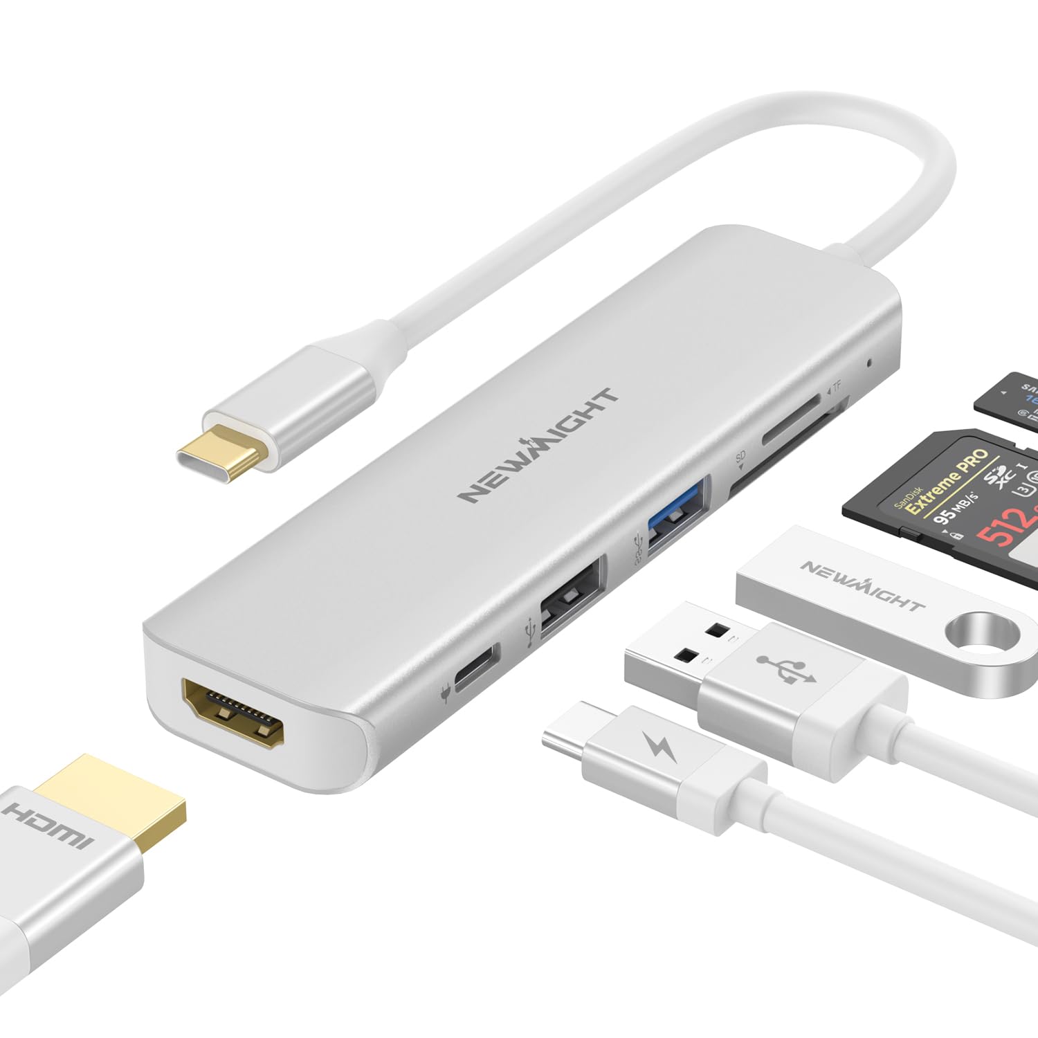 Amazon | USB C ハブ 6-in-1アダプタ hdmi type-c ドッキング