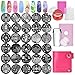 Biutee Nail Stamping Plates Set 30pcs Nail Plates 2stamper 2scraper 1storage bag 1Plate Holder Flower Animal Pattern Nail plate Template Image Plate Stencil Nails Tool