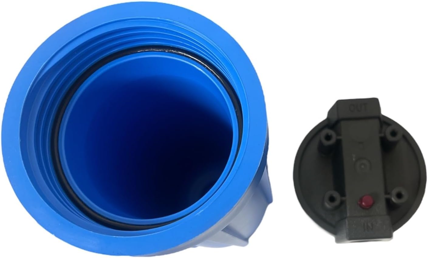 IPW Industries Inc - PureT (B891-BK34-PR) 10" with a Pressure Replease Button - Commercial Heavy Duty Filter Housing 3/4" NPT Black Cap/Blue Sump