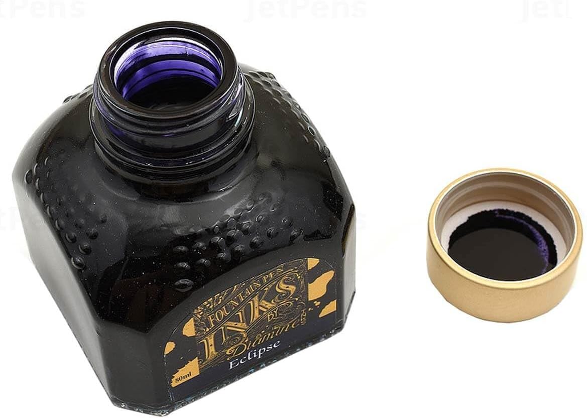 Diamine Fountain Pen Ink - 80 ml - Eclipse Black