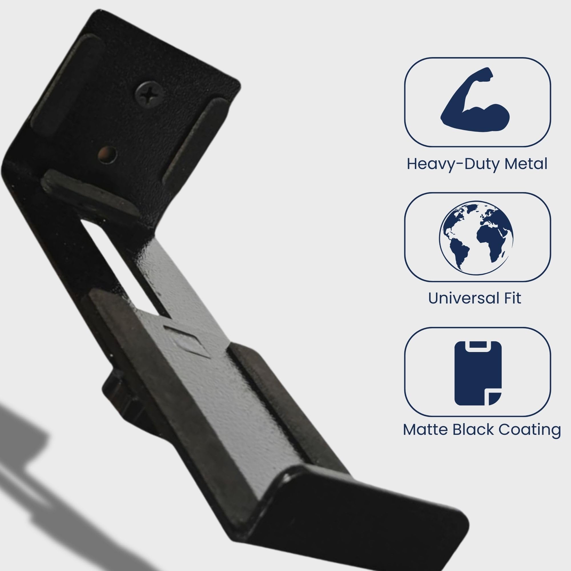 Sound Bar Wall Mount Bracket, Dual Bracket, Holds up to 15 kg, Depth Adjustable for Home, Office, Shop Hanger (Black) — Amazon image 6