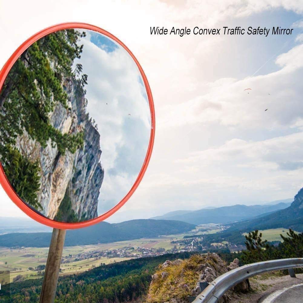 Specchio Del Traffico Esterno Specchio Di Sicurezza Pc Pc Round Visualizzazione Segnale Arginare Segnale Aggola Ingly Parchetto Parchio Curvato Specchi/-/45Cm