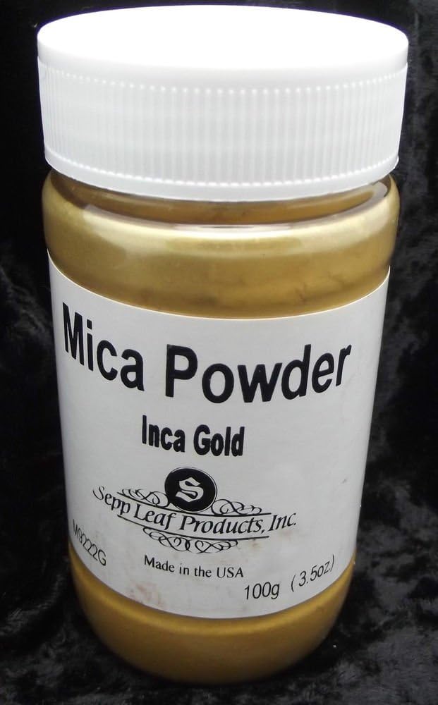 Sepp Leaf Mica Powder Inca Gold 3.53 Ounce Bottle