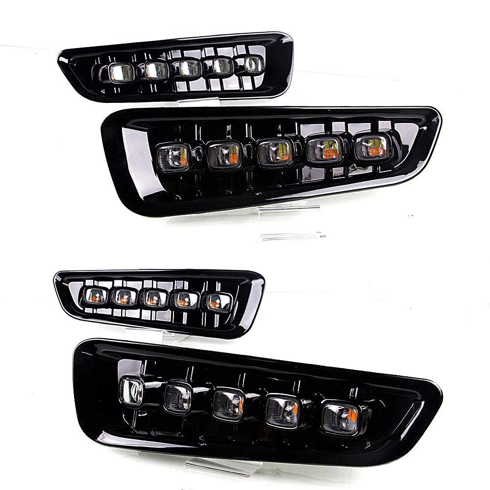 Światła LED do jazdy dziennej DRL do compatible for Ford F-150 Raptor 2017-2021, 6000K LED przedni zderzak DRL