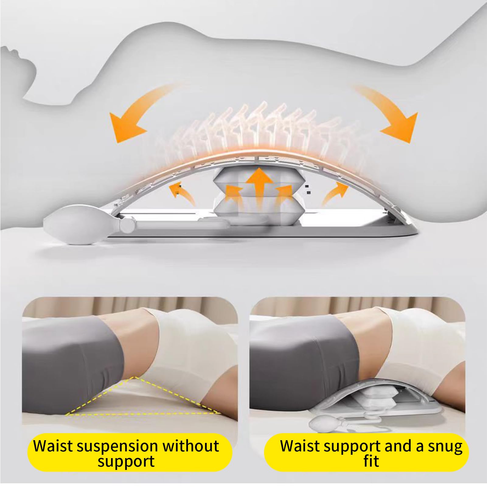 Étire-Dos,Correcteur De Massage Et D Étirement | Étireur Lombaire Portable Décompresseur Vertébral,Pour Les Épaules Le Dos La Scoliose À Domicile En Voyage Yoga Chaise Banc Méditation