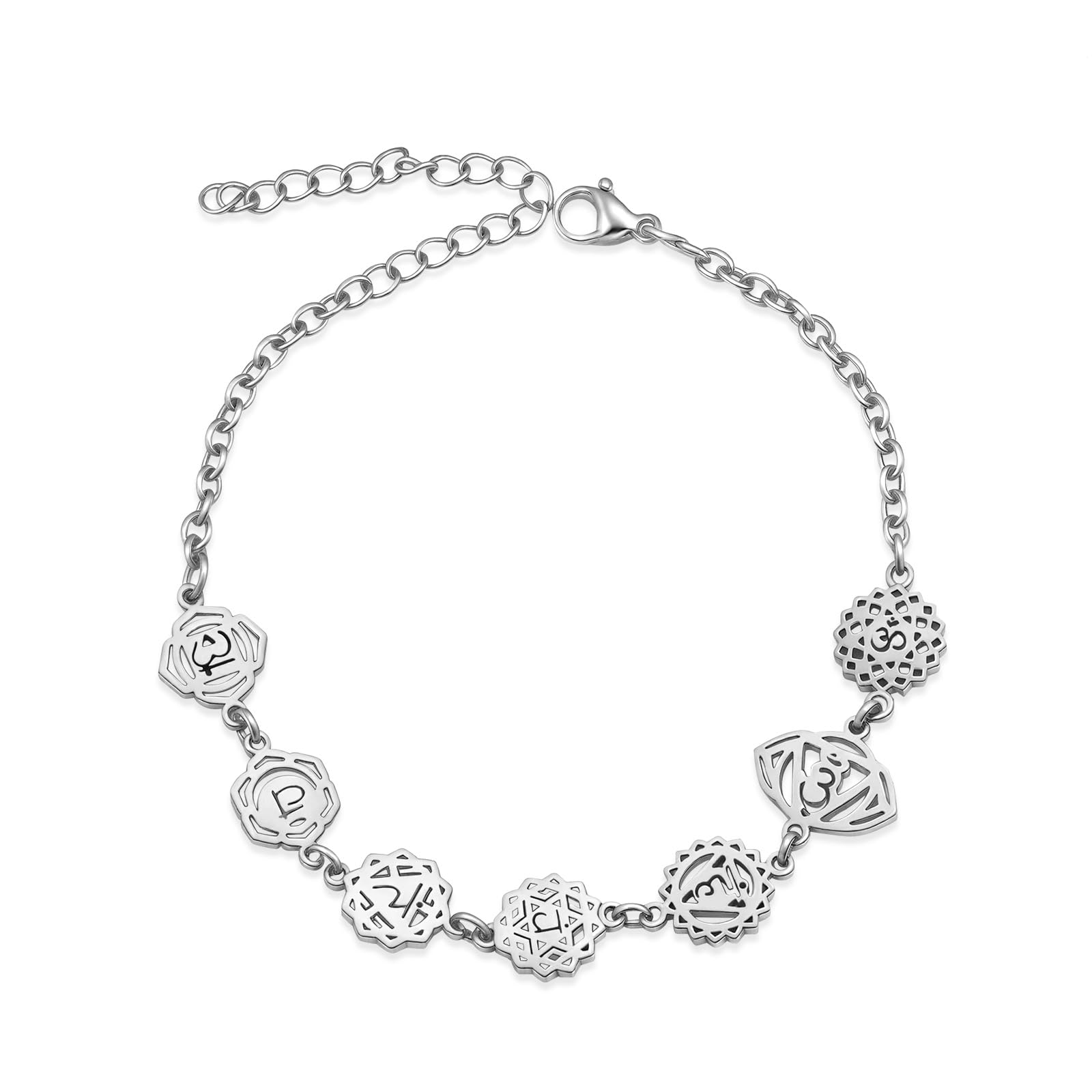 AITENME 7 Chakren Vermissen Armband Mode Exquisit Meditation Knöchelkette Yoga Energie Schmuck Geburtstag Geschenk Aura Geist Dekoratives Armband