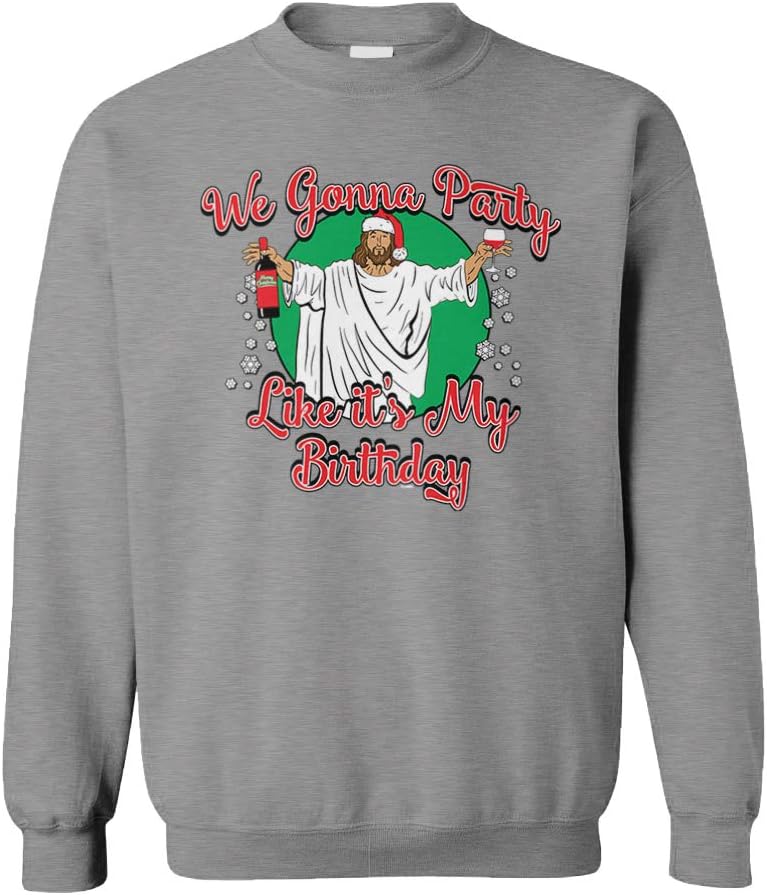 Tcombo We Gonna Party Like It's My Birthday - Jesus Unisex Crewneck Sweatshirt